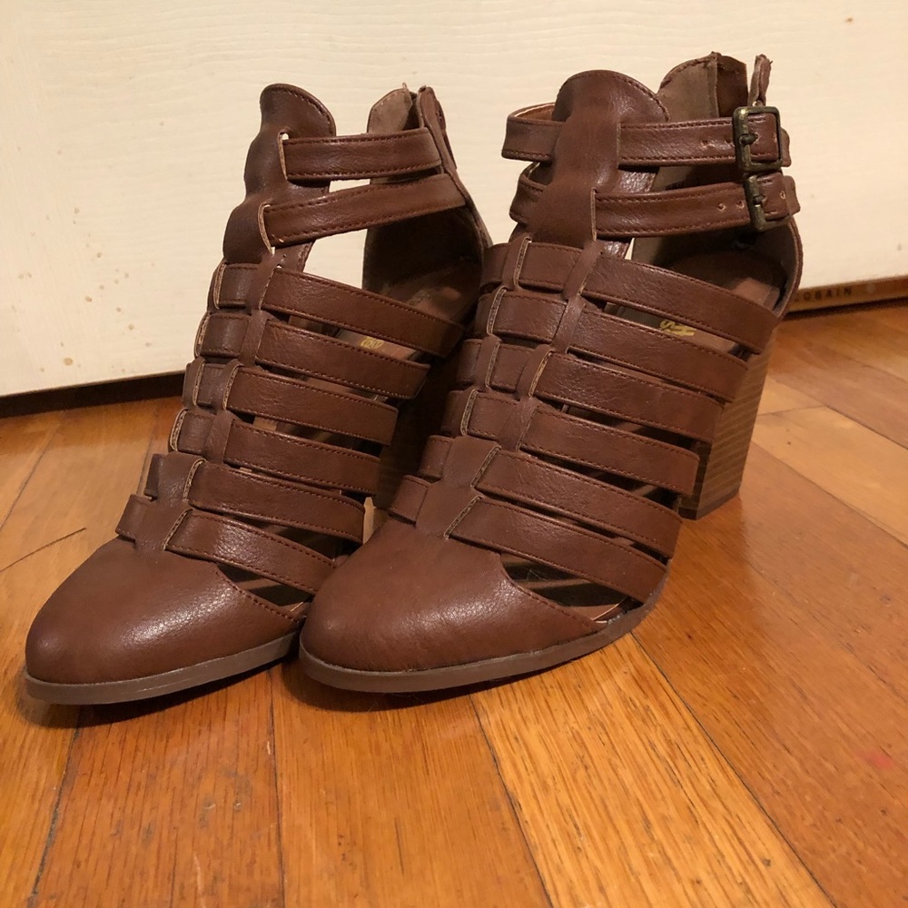 Charlotte Russe heeled cage boot size 8